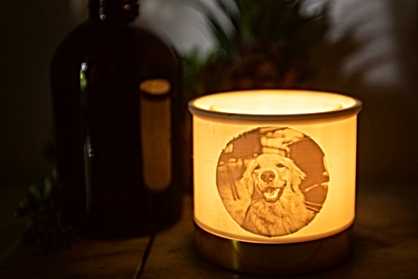 Custom Dog Memorial Candle Holder with Tealight