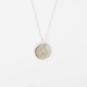 Pet Cremation Sydney Keepsake Memorial, Pet Memorial Australia Product, Silver Necklace with paw print Pet Cremation Sydney Keepsake Memorial, Pet Memorial Australia Product, Silver Necklace with paw print