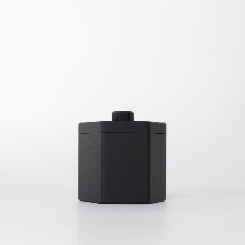 Pet Cremation Sydney Pet Urn Memorial, Pet Memorial Australia Product, Urn Contemporary Hex Black XS Pet Cremation Sydney Pet Urn Memorial, Pet Memorial Australia Product, Urn Contemporary Hex Black XS