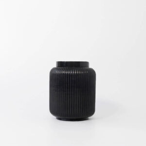Pet Cremation Sydney Pet Urn Memorial, Pet Memorial Australia Product, Urn Fluted Contemporary Black XS Pet Cremation Sydney Pet Urn Memorial, Pet Memorial Australia Product, Urn Fluted Contemporary Black XS