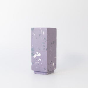 Pet Cremation Sydney Pet Urn Memorial, Pet Memorial Australia Product, Urn Terrazzo Square Lilac XS Side Pet Cremation Sydney Pet Urn Memorial, Pet Memorial Australia Product, Urn Terrazzo Square Lilac XS Side