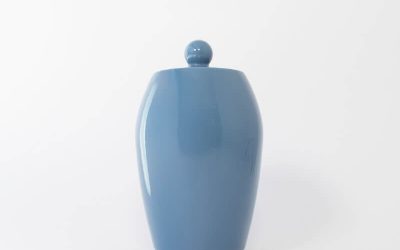 Tall Glazed Pet Urn