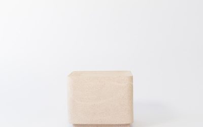 Square Stone Ceramic Pet Garden Urn