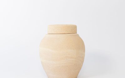 Sandstone Ceramic Pet Garden Urn